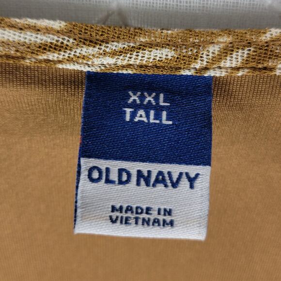 Old Navy Dress XXL Tall Waist Defined Sleeveless Tie Shoulder Smocked Mesh NEW - Picture 6 of 13